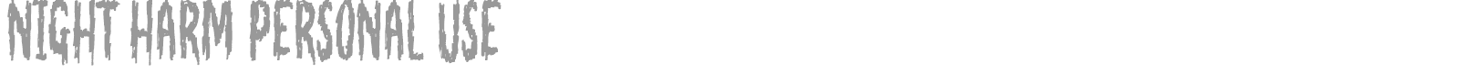 Night Harm font preview